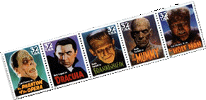 Classic Movie Monster Stamps